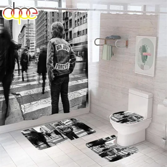 Discover Bon Jovi Shower Curtain Bathroom set