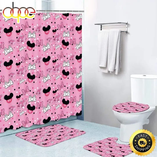 Discover Disney Mickey Shower Curtain Bathroom set