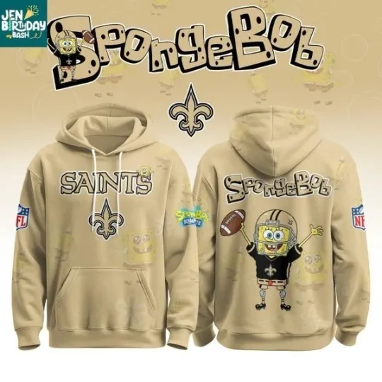 New Orleans X SpongeBob Search for SquarePants 3D Hoodie