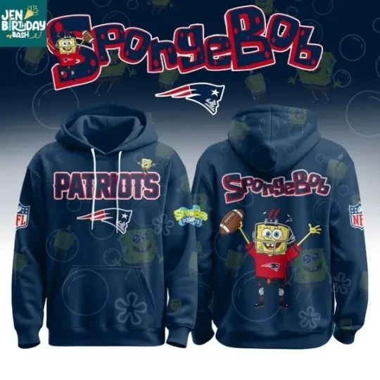 New England X SpongeBob  Search for SquarePants 3D Hoodie