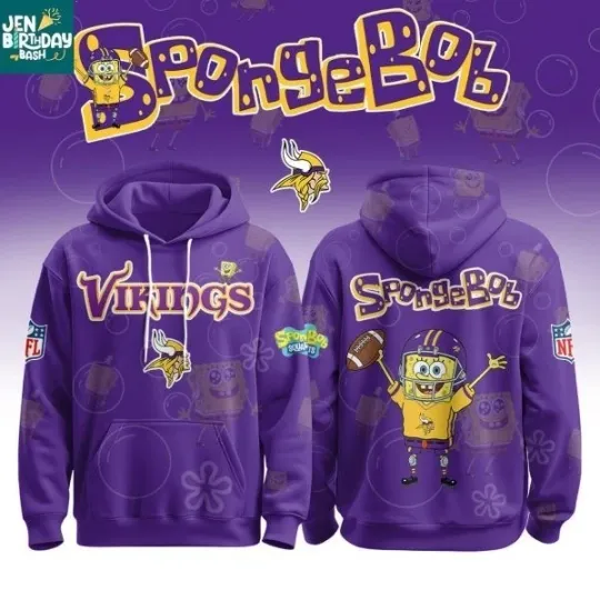 Minnesota X SpongeBob Search for SquarePants 3D Hoodie