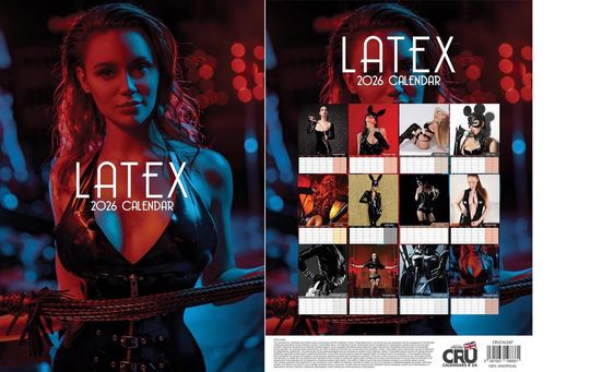 Latex Girls 2026 Wall Calendar, Vertical Wall Calendar, Captivating Photography