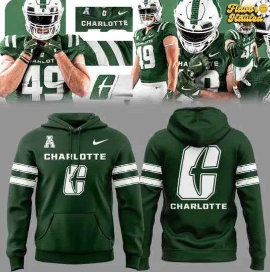 Discover Charlotte 49Er Football New 2025 3D Hoodie Fullsize Xs-5Xl