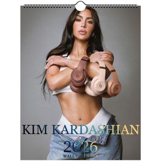 Discover Kim Kardashian 2026 Wall Calendar with US Holidays