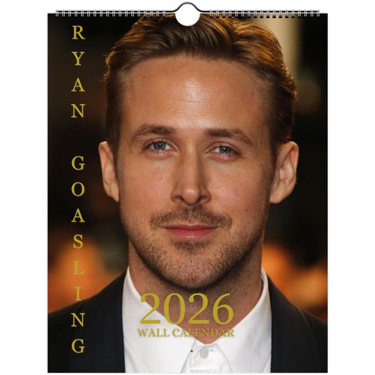 Discover Ryan Gosling 2026 Wall Calendar