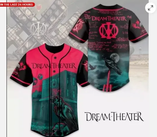 Discover Dream Theater - 40th Anniversary Tour 2025 baseball jersey, new 3d gift ES429