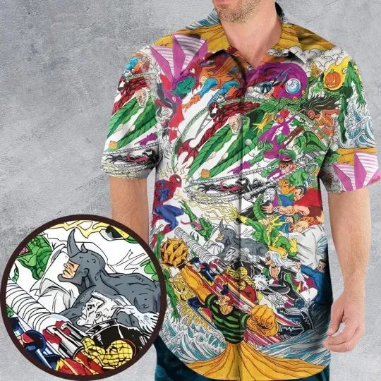Discover Superhero Avengers Marvel Spider Man Hawaiian Shirt