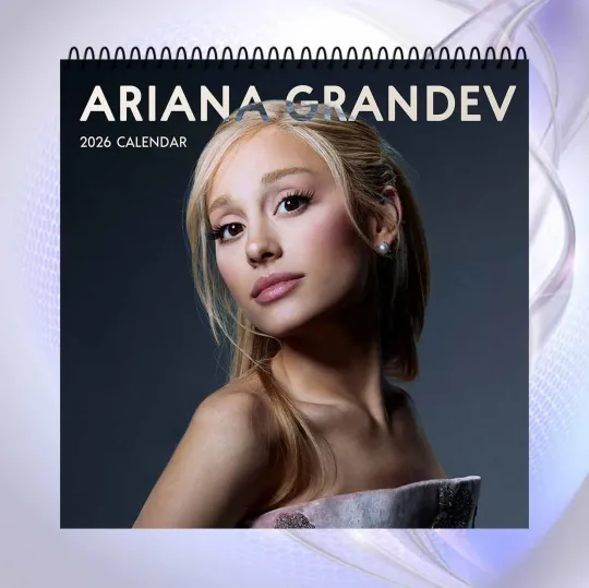 Ariana 2026 Wall Calendar, Elegant Pop Star Photography Gift Idea