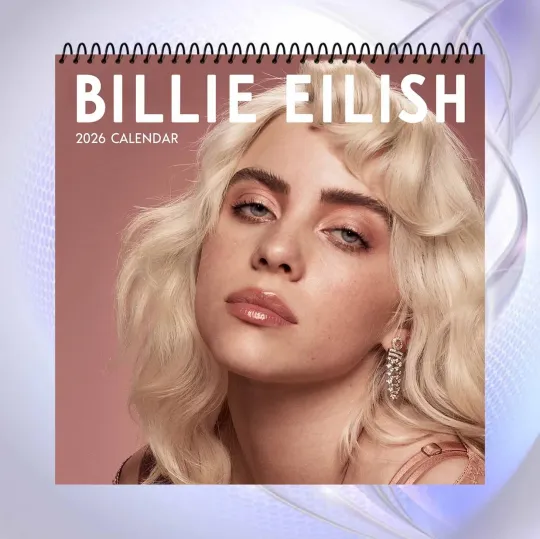 Billie Eilish 2026 Wall Calendar, Pop Music Icon, Stylish Fan Gift Idea