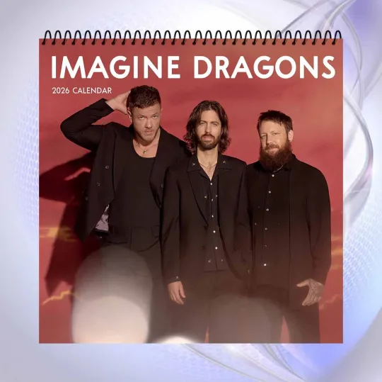 Discover Imagine Dragons 2026 Wall Calendar, Rock Band Photo Art, Music Room Decor