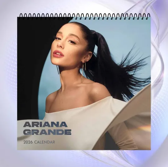 Ariana 2026 Calendar, Elegant Pop Star Photos, Stylish Glam Fashion