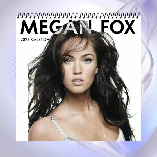 Megan Fox 2026 Wall Calendar, Glamorous Celebrity Photography, Modern Home Décor