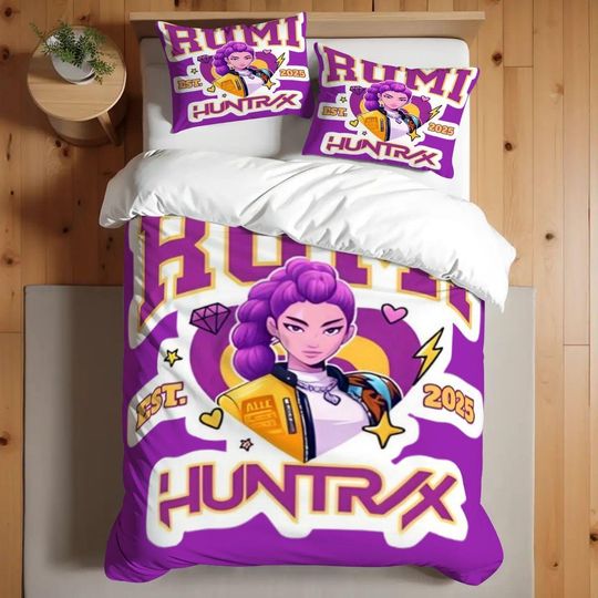 Huntrix Rumi Mira and Zoey Bedding Sets