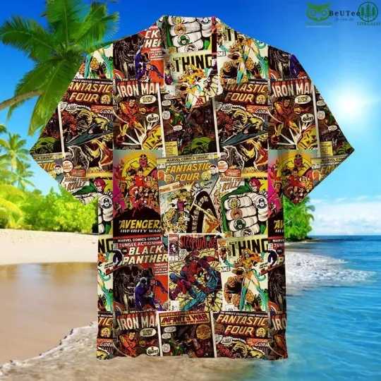 Discover Marvel Comics Super Hero Hawaiian Shirt