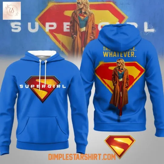 Supergirl Truth Justice Whatever 3D Printed Hoodie