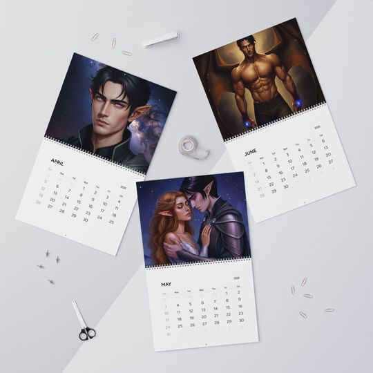 Discover 2026 Wall Calendar, A Court of Thorns and Roses Themed Calendar, Fantasy Calendar, Gift for Book Lover, Home Office Decor