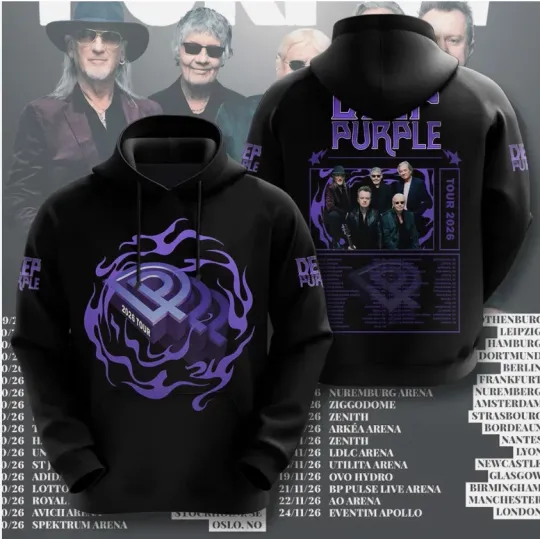 Deep Purple Tour 2026 3D Hoodie