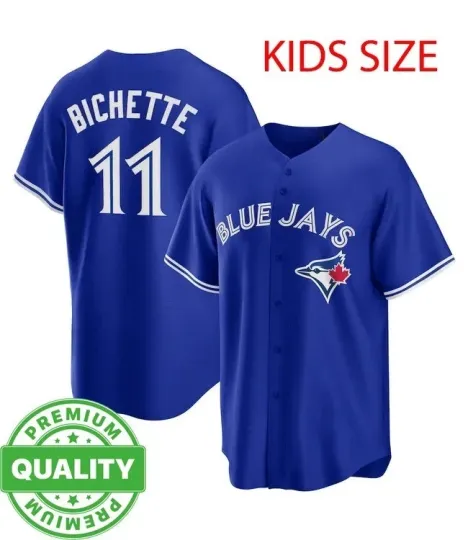 Discover Bo Bichette #11 Baseball Jersey 3D AOP Navy For Adults Kids Youth
