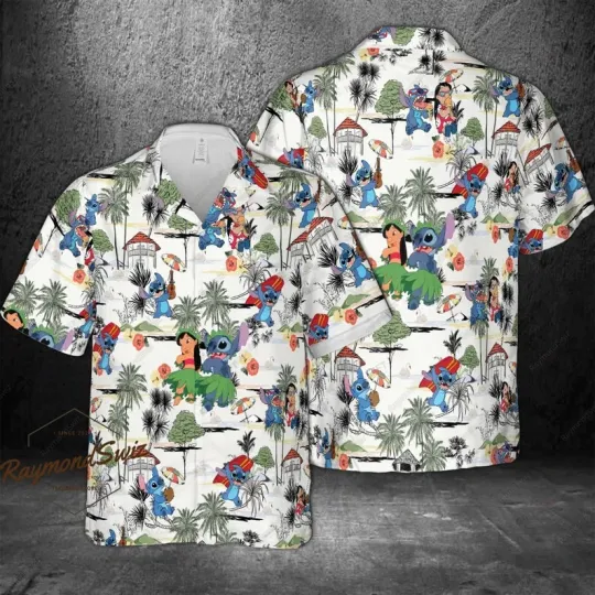 Discover Lilo And Stitch 3D Hawaii Shirt Mother Day Gift All over Print Best Price