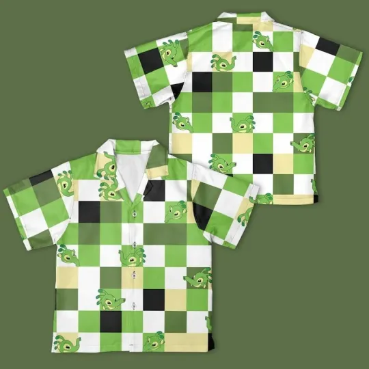 Discover Disney Felix Lilo & Stitch Checkerboard Hawaiian Shirt, Lilo and Stitch Shirt