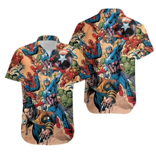 Discover Superhero Hawaiian Shirt For Fans, Beach Shirt For Family