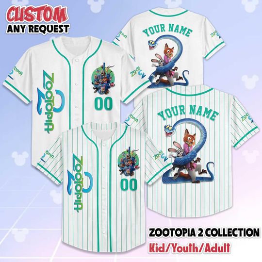 Discover Custom Zootopia 2 Baseball Jersey, Disney Zootopia Jersey Shirt, Disney Family Shirts, Matching Team Outfit, Birthday Gift