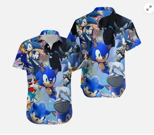 Sonic the Hedgehog 3D Hawaii Shirt