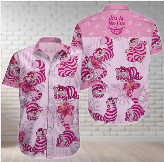 Cheshire Cat 3D Hawaiian Shirt