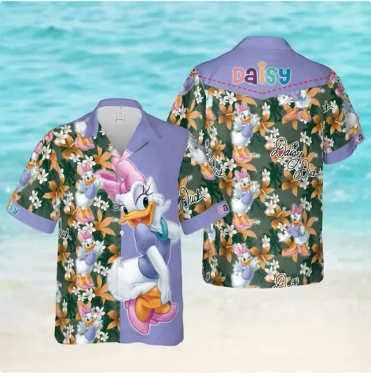 Discover Daisy Duck Button 3D Hawaii Shirt