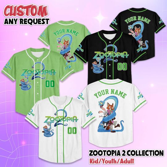 Discover Personalized Zootopia 2 Baseball Jersey, Custom Nick Wilde Judy Hopps Baseball Shirt