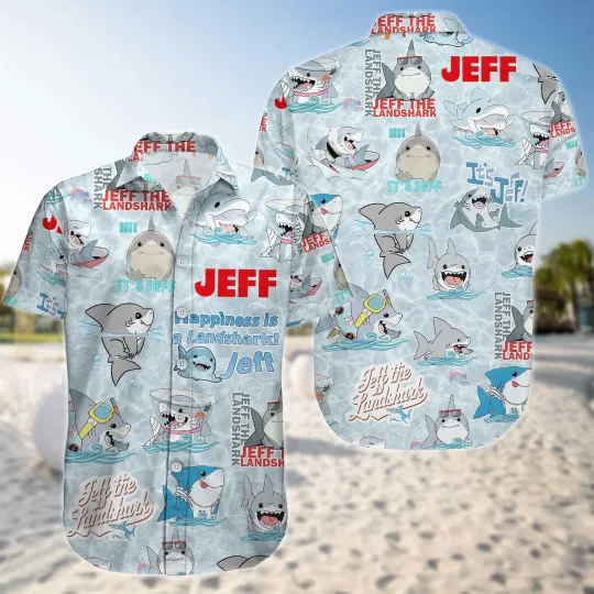 Jeff The Landshark 3D Hawaii Shirt