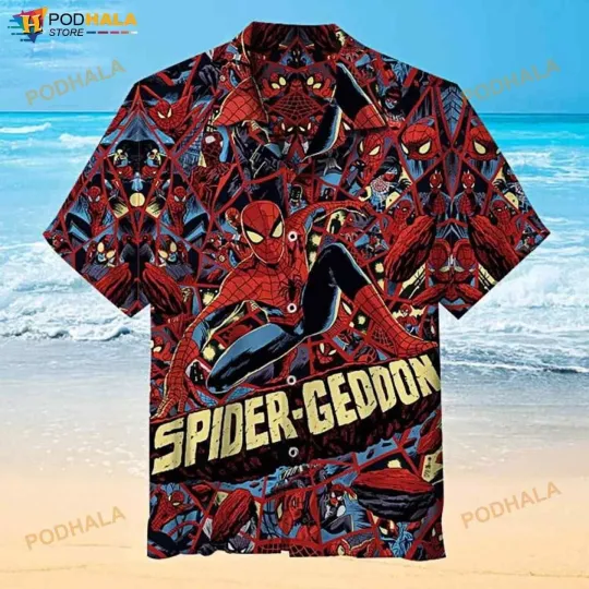 Discover Spiderman 3D Funny Hawaiian Shirt