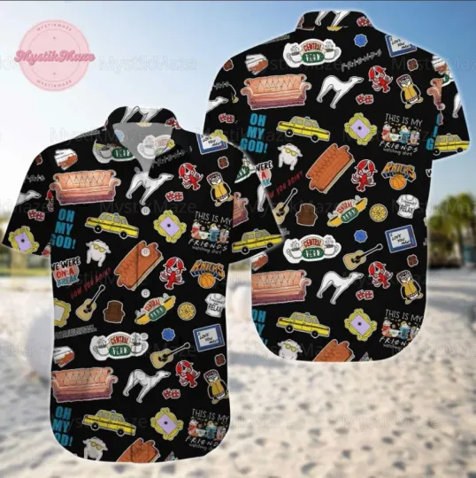 Discover Friends Button 3D Hawaii Shirt Halloween Gift
