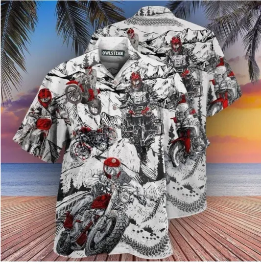 Discover Motorcycle 3D Hawaii Shirt