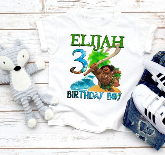 Discover Personalized Maui Birthday T-Shirt Moana Family Outfit