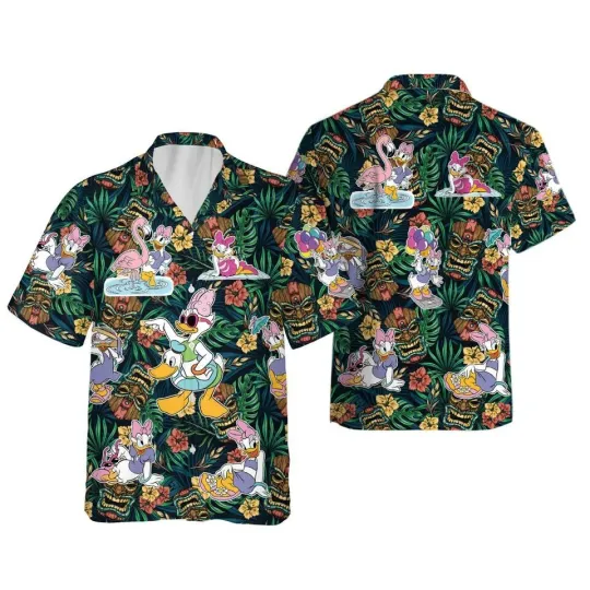 Funny Daisy Duck Tropical Aloha Summer Trip Summer Vibes 3D Hawaii Shirt Xmas