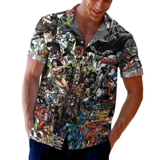 Spider Punk Hawaiian Shirts, Spider-Man Button Down Shirt