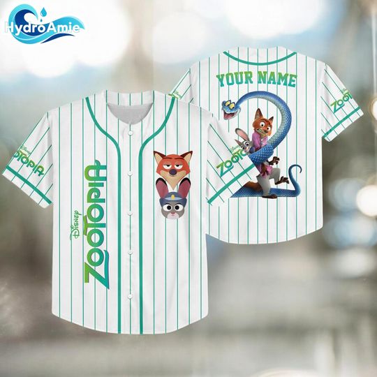 Discover Custom Zootopia 2 Jersey Shirt, Disney Zootopia Baseball Jersey, Disney Family Shirts, Matching Team Outfit, Birthday Gift