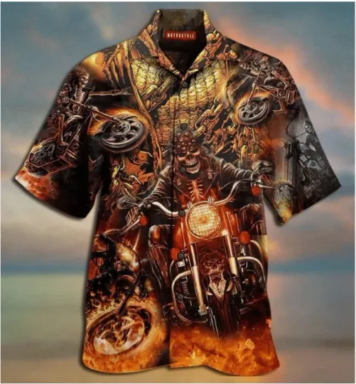 Discover Motorcycle 3D Hawaii Shirt for Men and Women