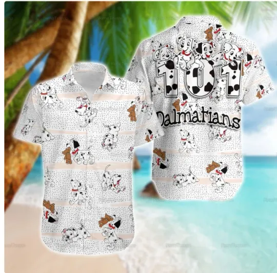 Discover Dalmatians 3D Hawaii Shirt for Men Women Hawaii Clothing Halloween Christmas Gift