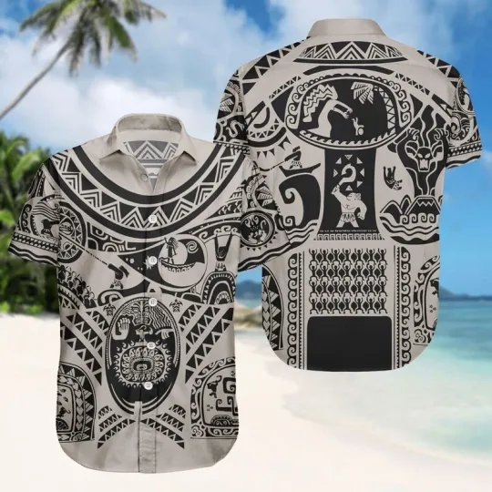 Discover Maui Costume Button Shirt, Men Shorts, Moana Character Shirt