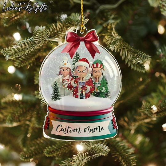 Discover Personalized KPOP Ornament 2025 Demon Hunters Keepsake Ornament, Huntrix Christmas Ornament, Rumi Zoey Mira KPDH Christmas Ornament