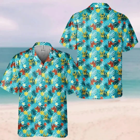 Discover Stitch Hawaiian Button Down Shirt