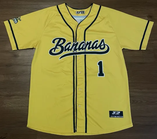 Discover Savannah Bananas Jersey Yellow #1 Baseball Double Sided USA