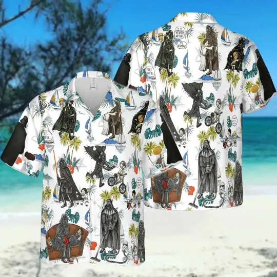 Star Wars Darth Vader  Hawaiian Button Down Shirt