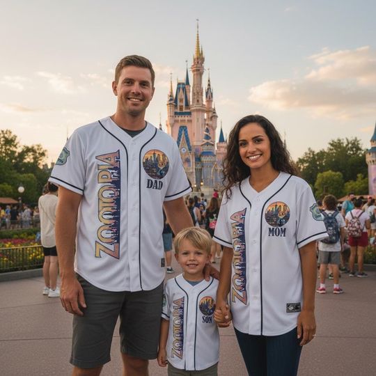 Discover Personalized Zootopia Baseball Jersey, Custom Name and Number Shirt, Disney Fan Gift for Kids & Adults