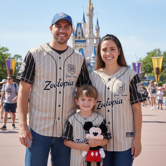 Discover Custom Zootopia Baseball Jersey, Personalized Name Jersey, Disney Fan Gift, Baseball Team Outfit