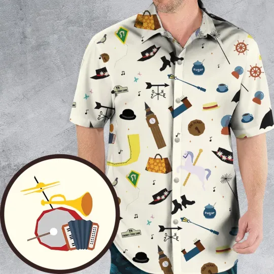 Discover Cherry Tree Lane Style Mary Poppins Hawaiian Shirt,button down unisex adults