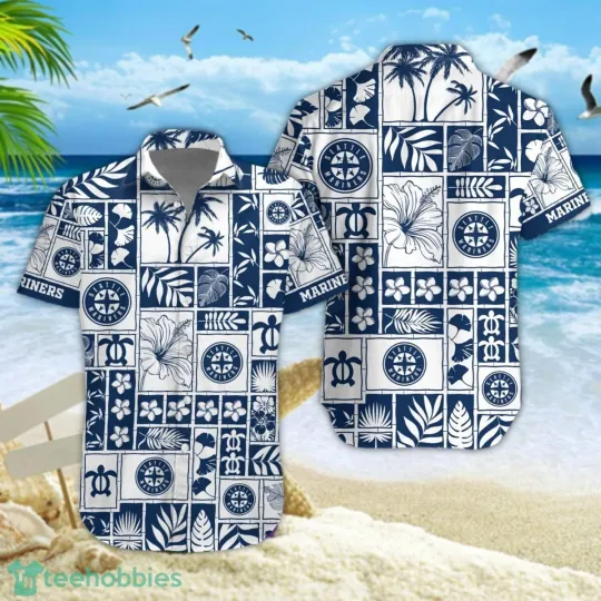 Discover Seattle Baseball Team Marinerss Hawaiian Button Shirt Down Full Size S-5XL