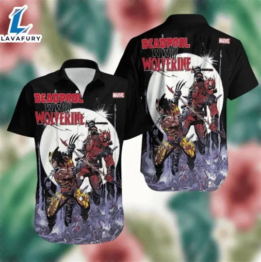 Discover Deadpool And Wolverine World War III WWIII Hawaiian Shirt